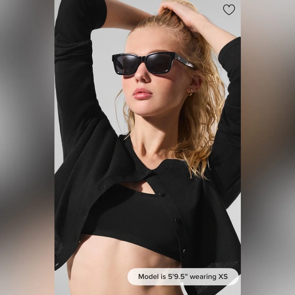 Alo yoga Supernatural Sweater Cardigan - Black - Picture 3 of 9